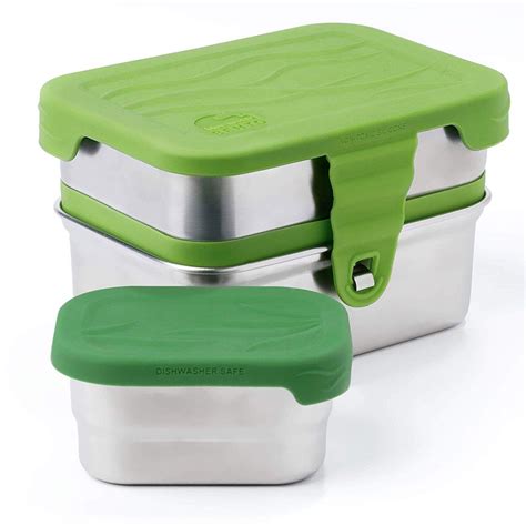 ecolunchbox stainless steel bento splash lunch box with leak-proof lid|eco lunch box.